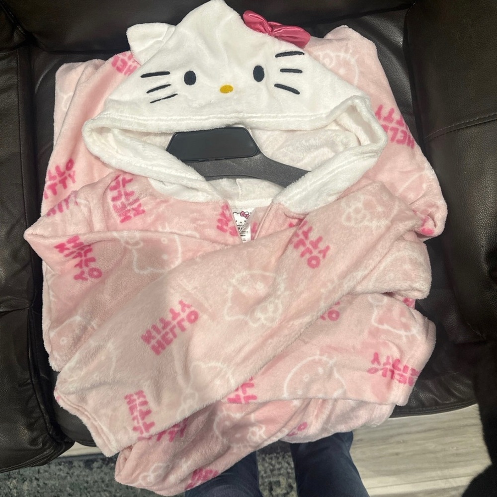 Pink hello kitty onesie Pajama in size X-large